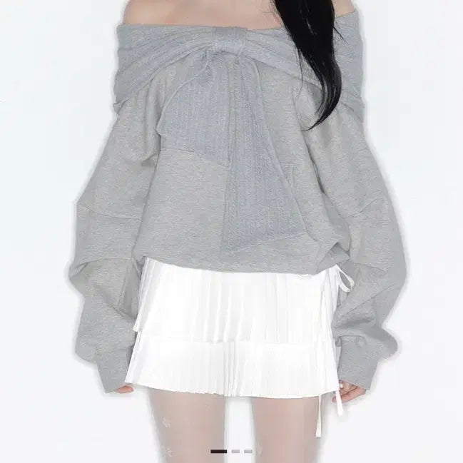 [BUNJANG] Dirtys Ribbon Hoodie Gray (Spring Version) / 더티스 리본후드 그레이