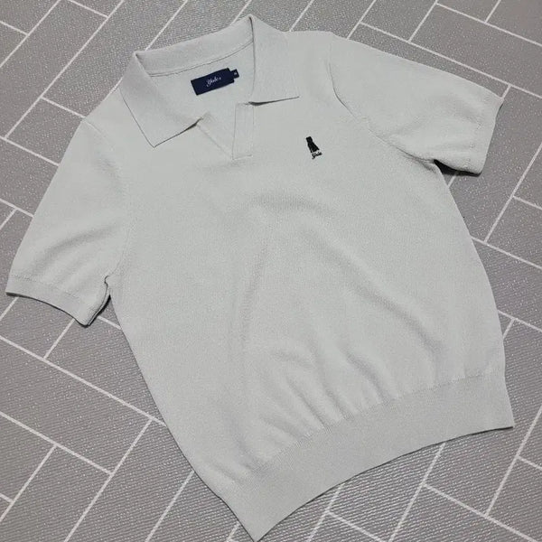 [BUNJANG] Yale Women's Comfort Cool Slit Neck Polo Knit - Size M / Yale 예일 우먼즈 컴포트 쿨 슬릿넥 폴로 니트 M