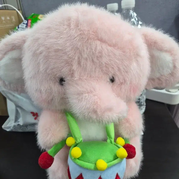 [BUNJANG] Pink Elephant Plush Toy / 핑크 코끼리 인형