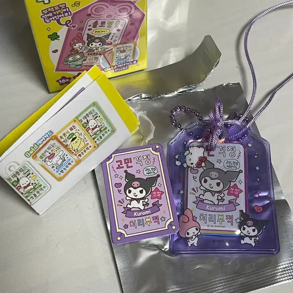 [BUNJANG] Sanrio Kuromi Charm Keychain / 산리오 쿠로미 부적 키링