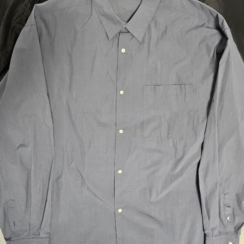 [BUNJANG] BlancRoom Supima Baker Shirt Blueberry Size 3 / 블랭크룸 수피마 베이커 셔츠 블루베리 3