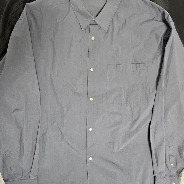 [BUNJANG] BlancRoom Supima Baker Shirt Blueberry Size 3 / 블랭크룸 수피마 베이커 셔츠 블루베리 3