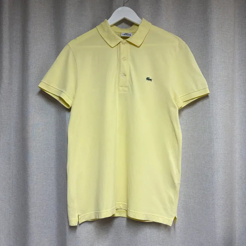 [BUNJANG] Lacoste Yellow Pique Short Sleeve Polo Shirt / 라코스테 옐로우 피케 반팔 폴로티 95