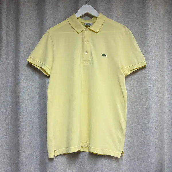 [BUNJANG] Lacoste Yellow Pique Short Sleeve Polo Shirt / 라코스테 옐로우 피케 반팔 폴로티 95
