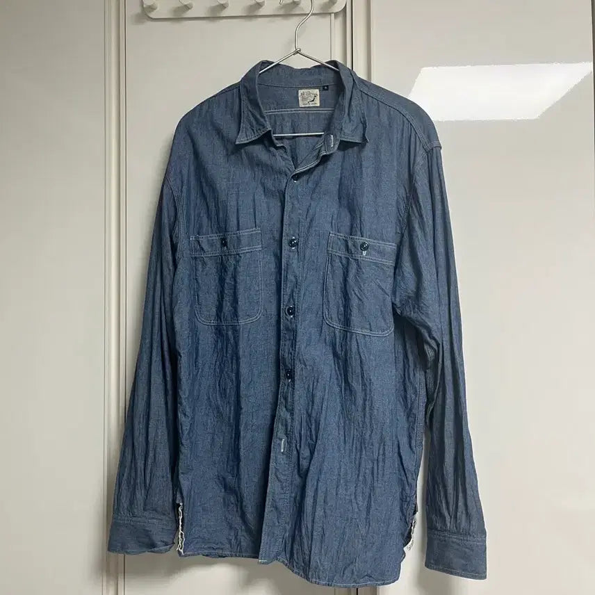 [BUNJANG] OrSlow Chambray Shirt Size 6 / 오어슬로우 샴프레이 셔츠 6 사이즈