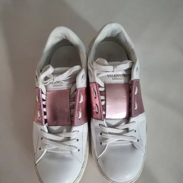 [BUNJANG] Valentino Garavani Hidden Sneaker White Pink (Size 37) / [정품]발렌티노 히든 스니커즈 화이트 핑크 37