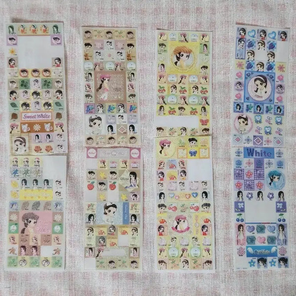 [BUNJANG] Orange Story Classic Stickers (White) / [기간할인] 오렌지스토리 화이트 고전스티커
