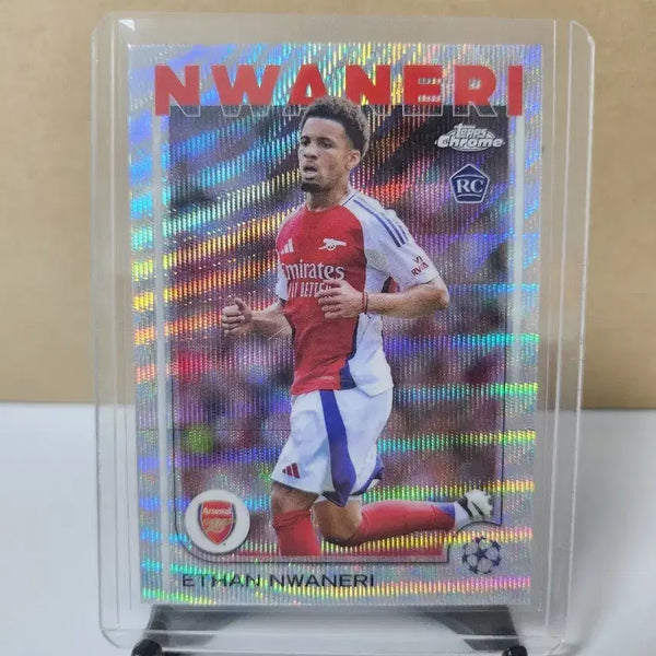 [BUNJANG] Topps Chrome UCC Ewonneri (Rookie) Wave Refractor Parallel Soccer Card / 탑스 크롬 UCC 은와네리(루키) 웨이브 리플렉터 패럴렐 축구카드