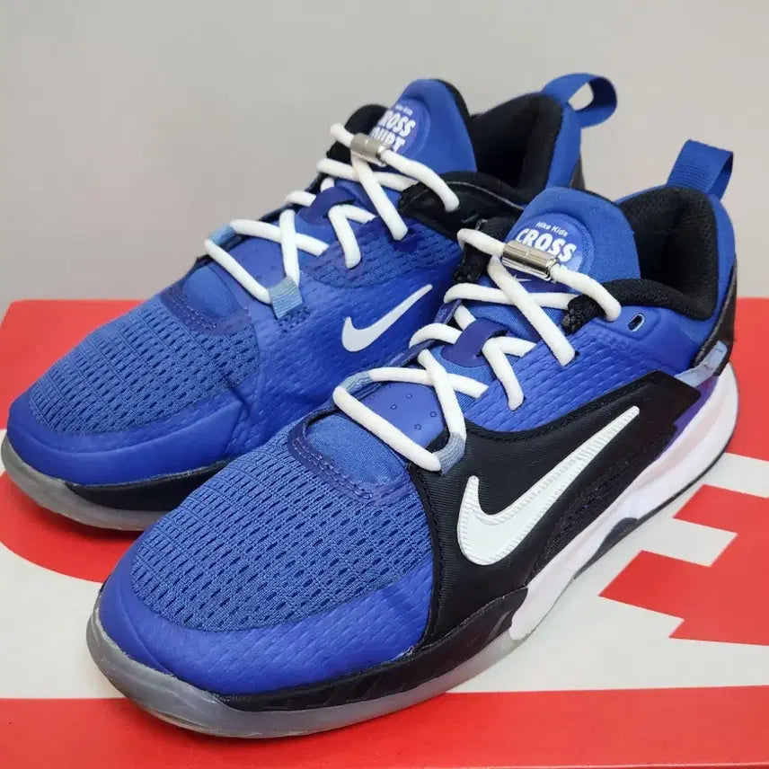 [BUNJANG] Nike Kids Cross Court Blue Basketball Shoes (230mm) / 나이키 키즈 크로스 코트 블루 230mm 농구화