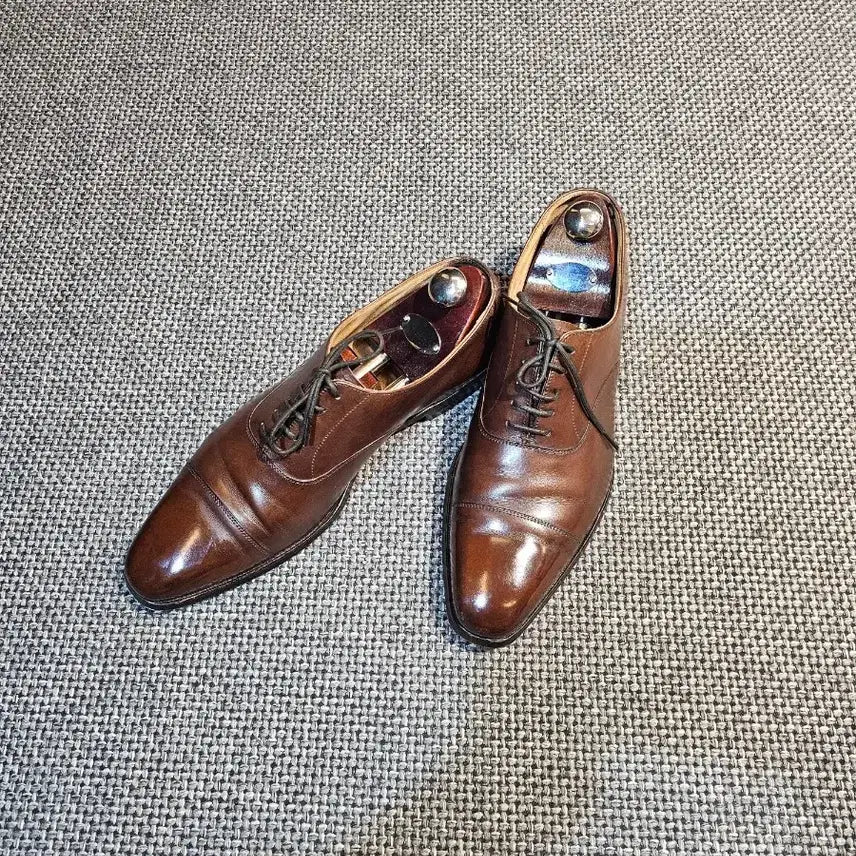 [BUNJANG] Crockett & Jones Hallam Brown Leather Oxford Shoes UK 8.5 / 크로켓앤존스 할람Uk8.5