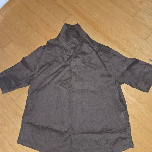 [BUNJANG] Dark Brown Linen Shirt / 린넨셔츠 다크 브라운