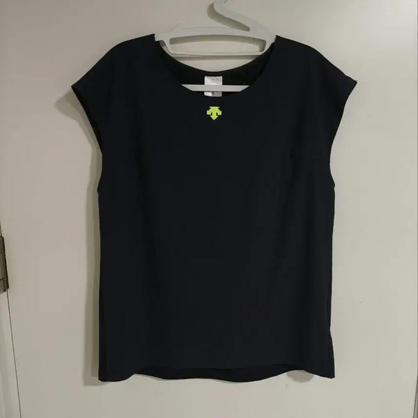 [BUNJANG] Descente Running Colorblock Performance T-Shirt / 90 데상트 러닝 절개 기능성 티셔츠
