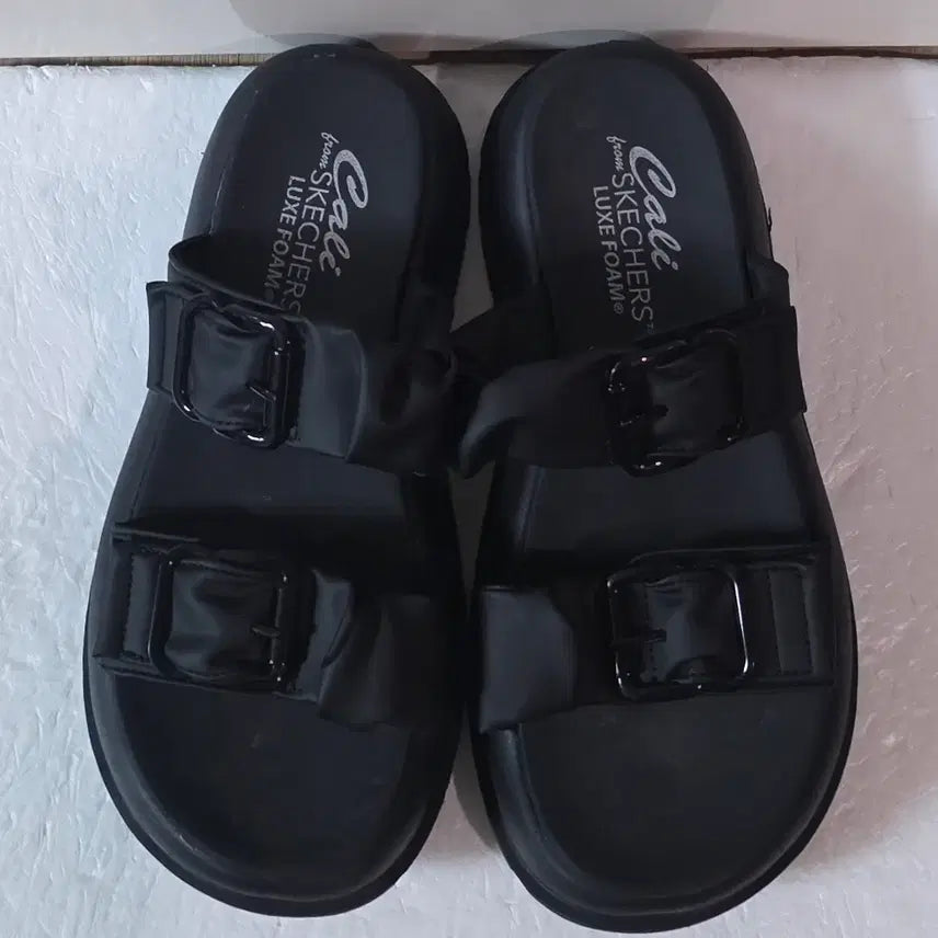 [BUNJANG] Skechers Sport Comfort Galaxy Core Sandals Triple Black / [250] 스케쳐스w 스포츠 컴포트 갤럭시코어 샌들 트리플블랙