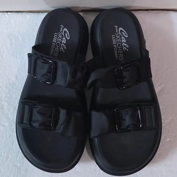 [BUNJANG] Skechers Sport Comfort Galaxy Core Sandals Triple Black / [250] 스케쳐스w 스포츠 컴포트 갤럭시코어 샌들 트리플블랙