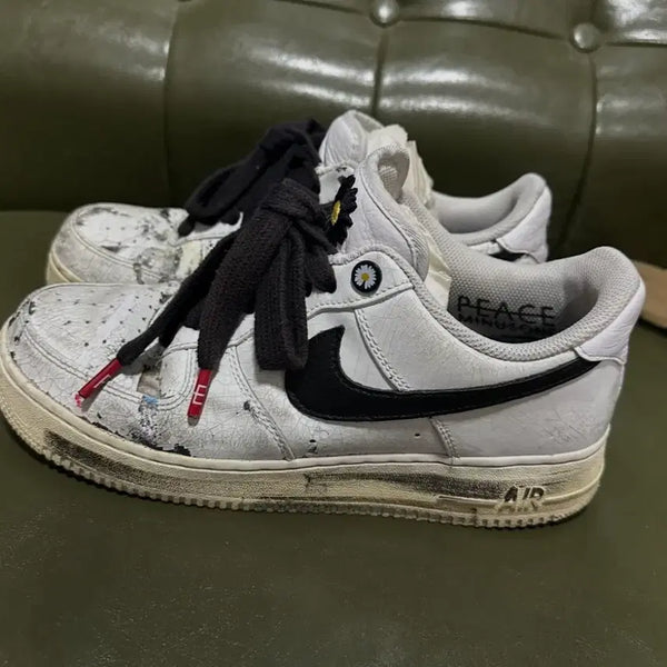 [BUNJANG] Nike PEACEMINUSONE Air Force 1 White Sneakers / 나이키 피스마이너스원 에어포스1(265)