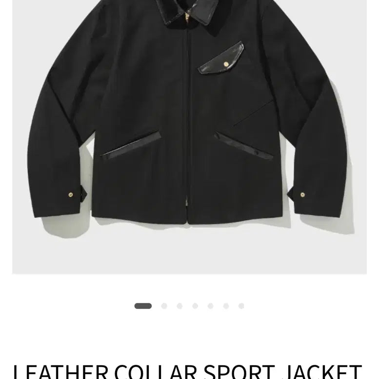 [BUNJANG] VDR Leather Collar Sports Jacket (L) / 비디알 VDR 레더 카라 스포츠 자켓 L 사이즈 팝니다.