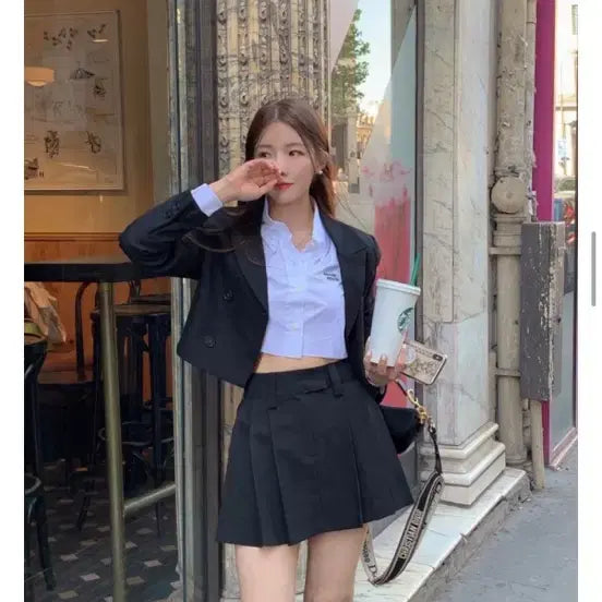 [BUNJANG] Modern Robe Black Jacket & Skirt Set / (자켓 새상품) 모던로브 블랙 자켓 스커트 셋업 S