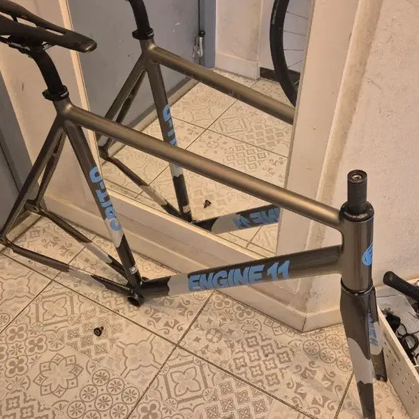 [BUNJANG] Engine 11 Gunmetal Frameset XL with Handlebar Set / 엔진11 건메탈 프셋 핸들셋 포함 가격던짐