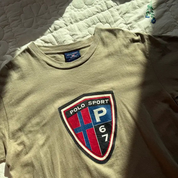 [BUNJANG] Polo Sport 90s Archive Made in USA Shield Logo T-Shirt / 90s 아카이브 made in usa 폴로 스포츠 쉴드로고 티셔츠