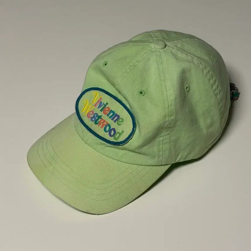 [BUNJANG] Vivienne Westwood Lime Vintage Baseball Cap / 비비안웨스트우드 볼캡 라임색 빈티지 캡 볼캡