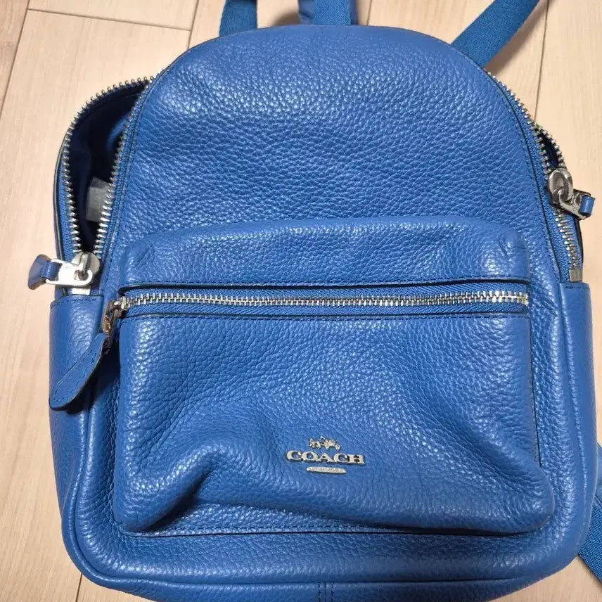[BUNJANG] Coach Small Backpack - Blue Leather / 코치 작은 사이즈 백백 판매합니다.