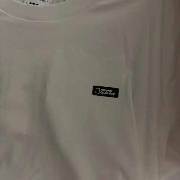 [BUNJANG] National Geographic White Short Sleeve T-Shirt (New) / 내셔널지오그래픽 반팔티 흰색(새상품)