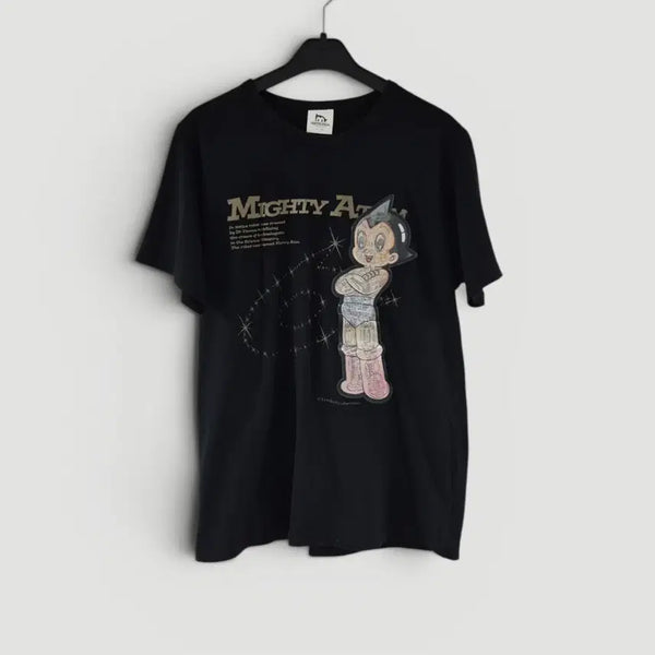 [BUNJANG] L Tokyo Atom Vintage Hologram Short Sleeve T-Shirt Women / [L]도쿄 아톰 빈티지 홀로그램 반팔 여성
