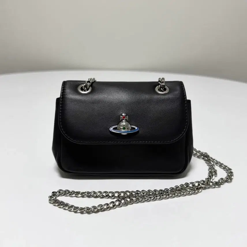 [BUNJANG] Vivienne Westwood Nappa Small Pulse Chain Crossbody Bag / 비비안 웨스트우드 나파 스몰 펄스 체인 크로스백