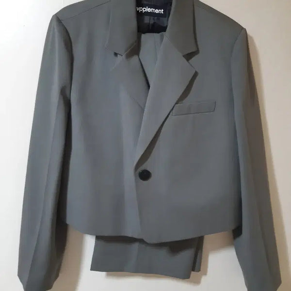 [BUNJANG] Blue Fragment Crop Suit Set / 브플먼트 크롭정장