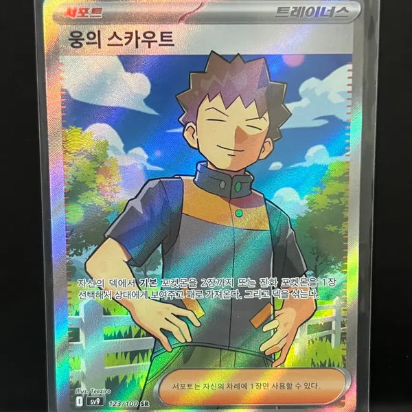 [BUNJANG] Pokemon Card "Woong's Scout SR (Battle Partners)" / 웅의 스카우트 sr (배틀파트너즈) 포켓몬 카드
