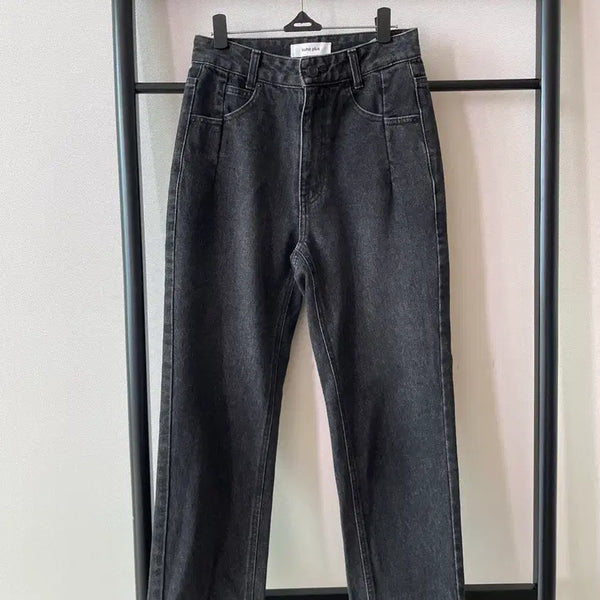 [BUNJANG] KUHO PLUS Charcoal Wide Denim Pants / 구호플러스 차콜 와이드 데님 팬츠