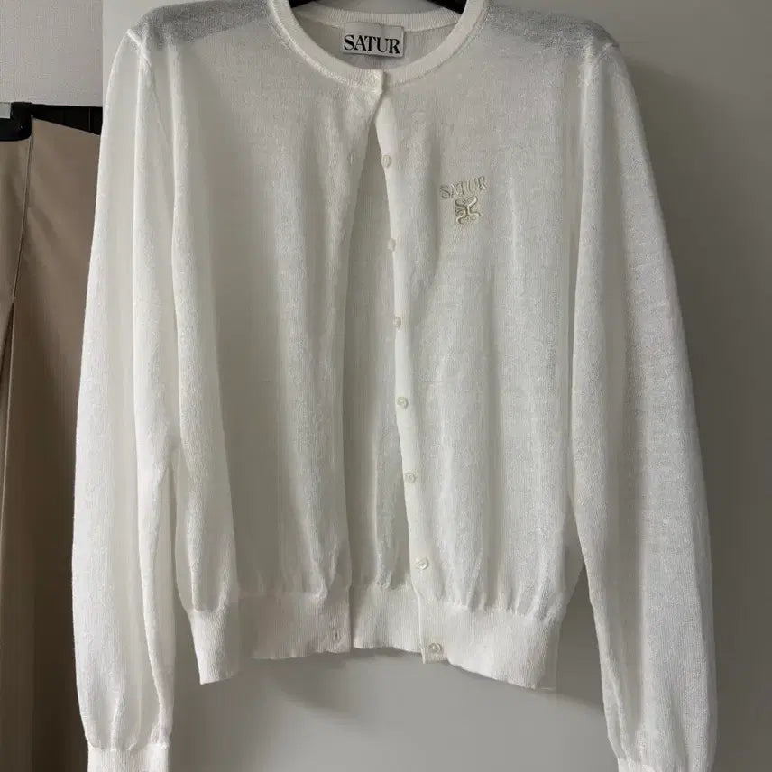 [BUNJANG] Settee Linen Cardigan S / 세터 린넨 가디건 S