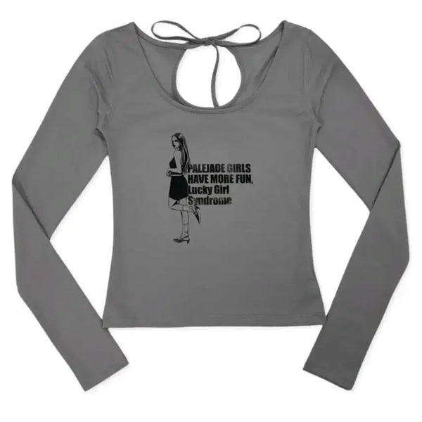 [BUNJANG] Pale Jade Lucky Girl T-shirt / 페일제이드 Lucky Girl T