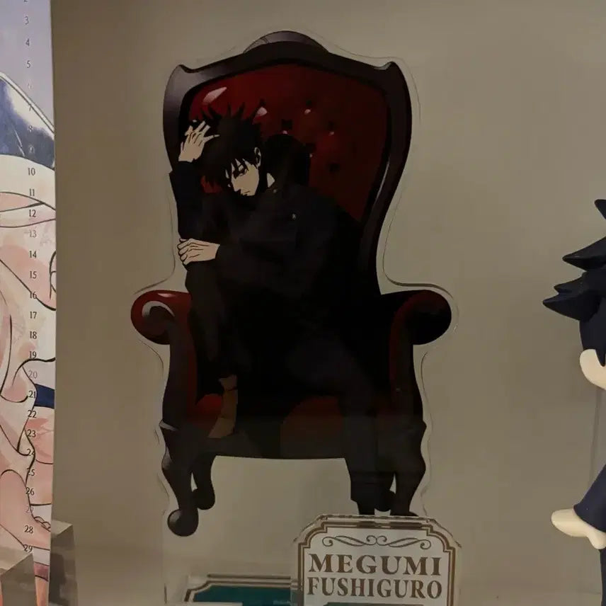 [BUNJANG] Fushiguro Megumi Plaza Red Chair Acrylic Stand / 후시구로 메구미 플라자 레드체어 의자 아크릴스탠드