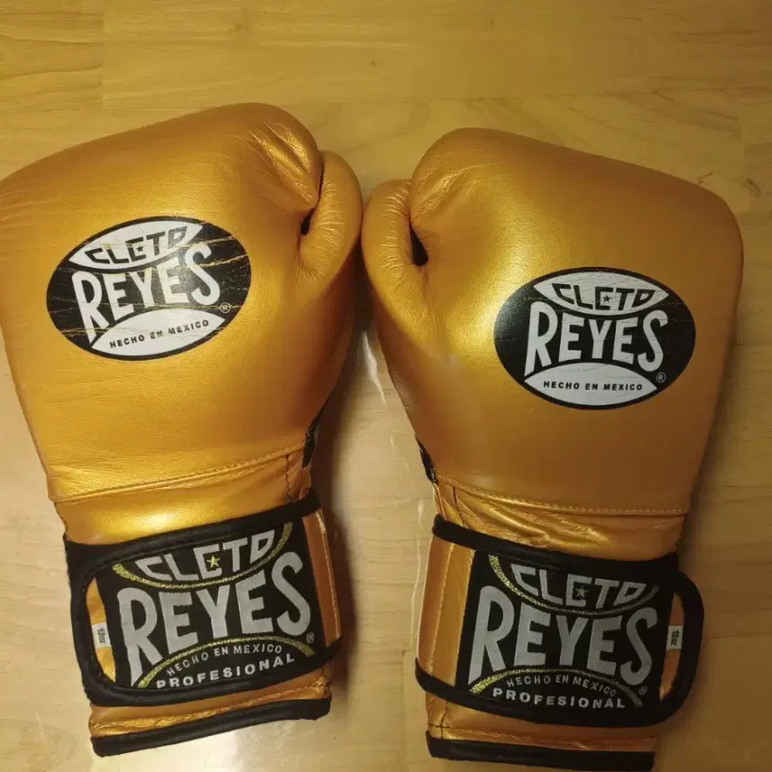[BUNJANG] Reyes Hook & Loop Solid Gold Boxing Gloves 12oz / 레예스 훅앤루프 솔리드골드 복싱글러브12oz