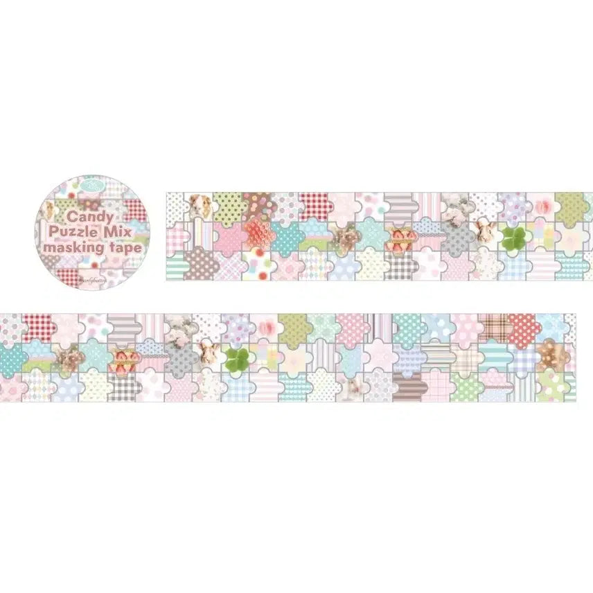 [BUNJANG] Pearly Button Candy Puzzle Mix Washi Tape / 펄리버튼 캔디퍼즐믹스 마테