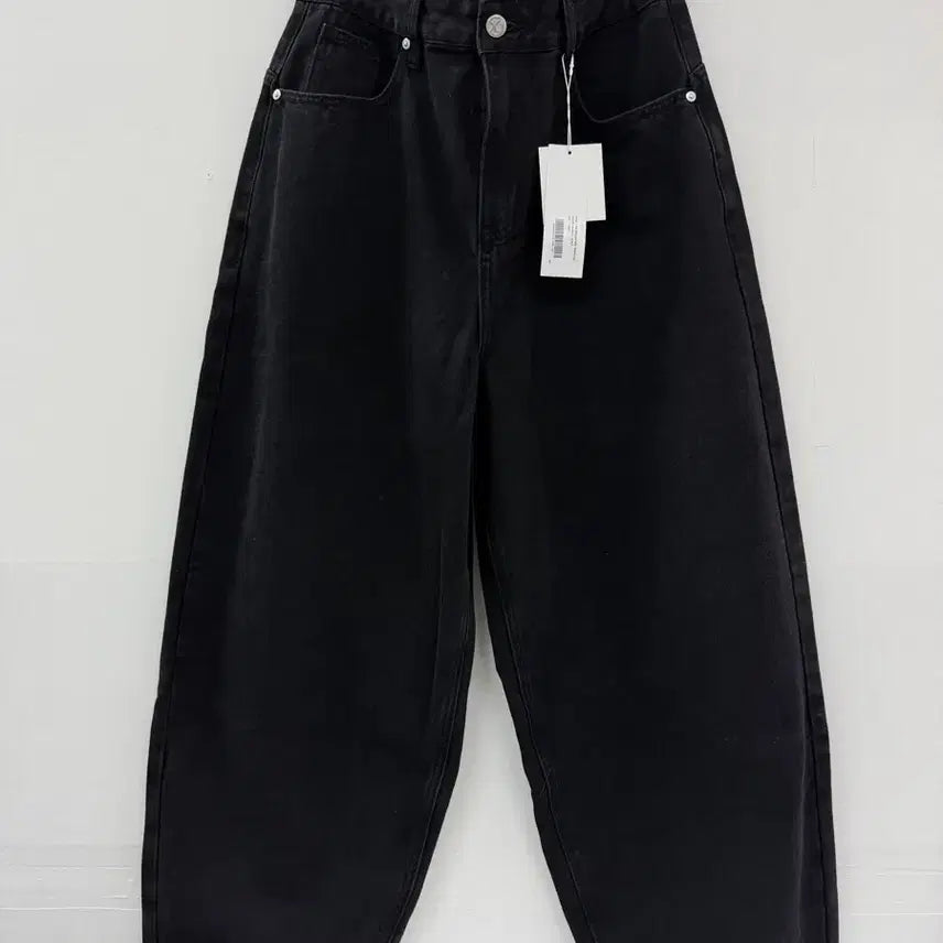 [BUNJANG] No Manual Washed Black Wide Pants / 노매뉴얼 데님 워시드블랙 와이드팬츠