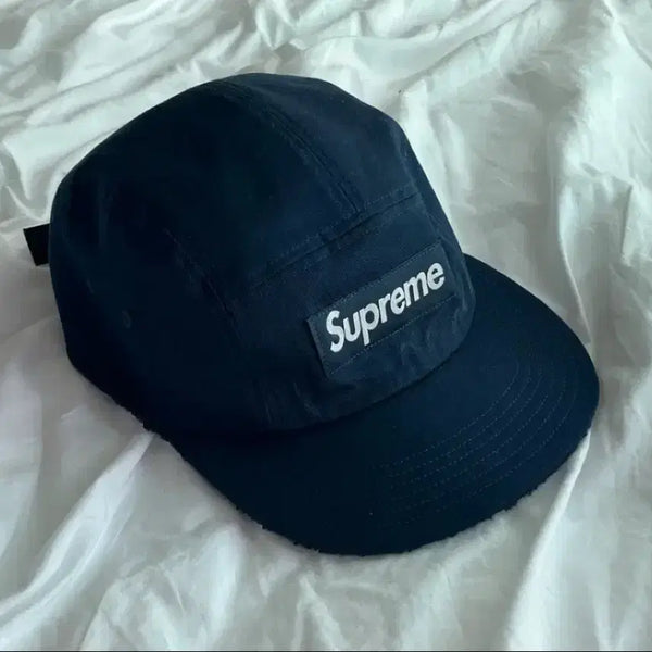 [BUNJANG] Supreme Reversible Terry Camp Cap Navy / 슈프림 리버시블 테리 캠프캡 네이비 - 25ss