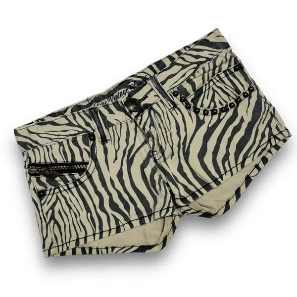 [BUNJANG] Vintage Zebra Print Hot Pants / 빈티지 지브라 핫팬츠