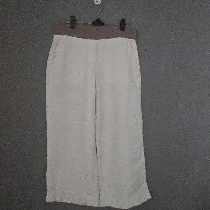 [BUNJANG] Napai Linen Wide Banding Pants / 나파이 린넨 와이드 밴딩 팬츠 73-96 (66)