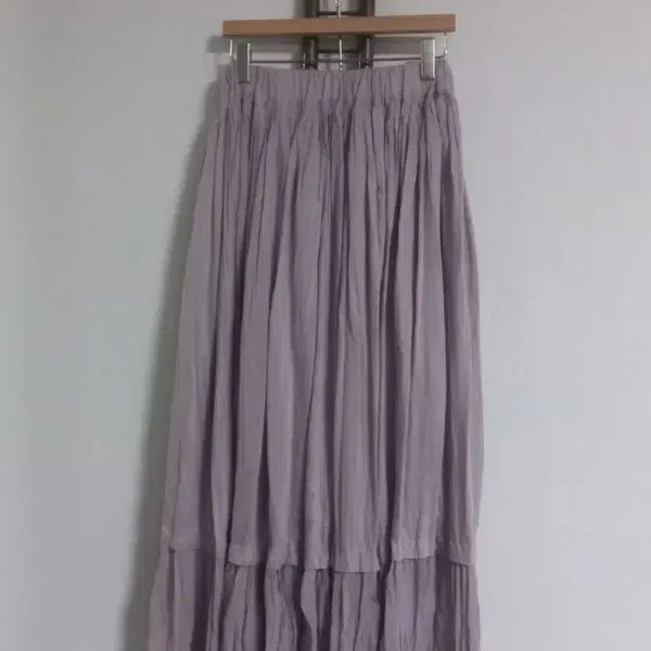 [BUNJANG] Lavender Pleated Long Skirt / 라벤더 플리츠 롱스커트 외 2종
