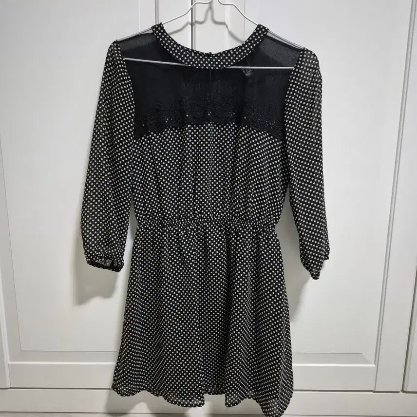 [BUNJANG] Forever 21 Polka Dot Mesh Lace Dress / 포에버21 도트 망사 레이스 원피스 forever21