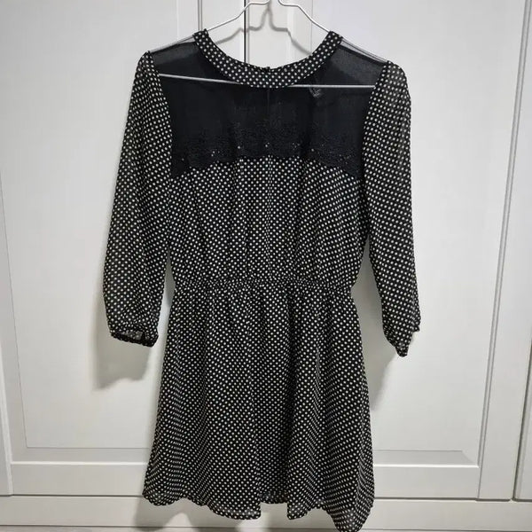 [BUNJANG] Forever 21 Polka Dot Mesh Lace Dress / 포에버21 도트 망사 레이스 원피스 forever21