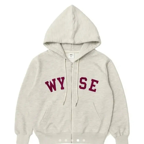[BUNJANG] WISE Hooded Zip-Up Oatmeal / 와이즈 후드집업 오트밀