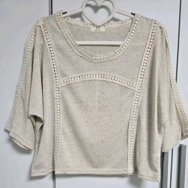 [BUNJANG] Women's Knitwear - Light Beige, Size M, New Arrival / 니트 여성 옷 밝은 베이지색 M 새상품
