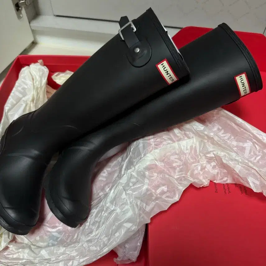[BUNJANG] Hunter Original Tall Boots Black UK 4 / 헌터 오리지널 롱부츠 블랙 230 uk4