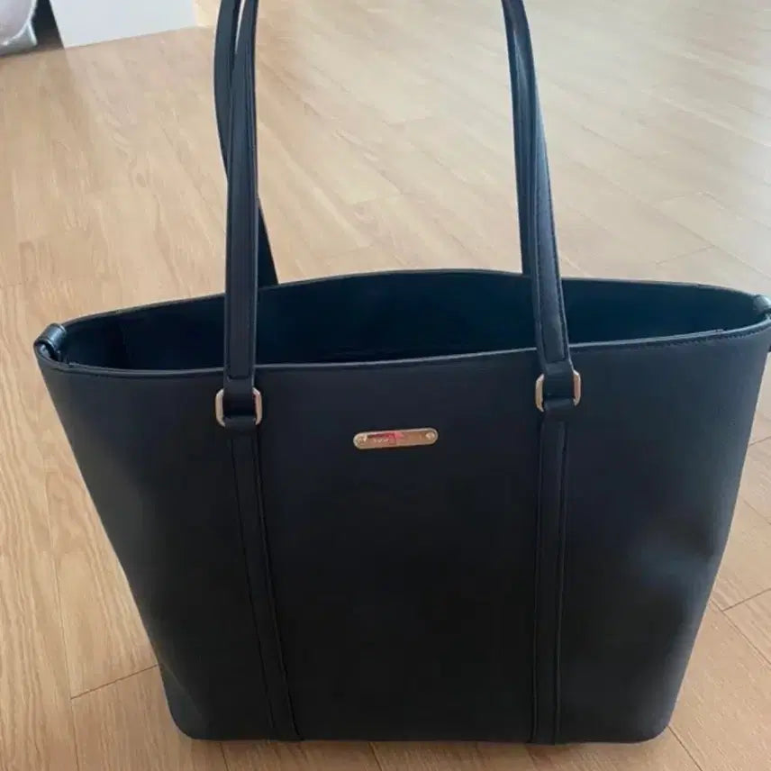 [BUNJANG] Anne Klein Shopper Bag Black Synthetic Leather / 앤클라인 쇼퍼백 블랙