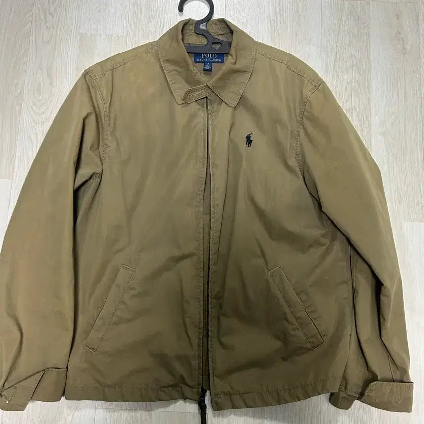 [BUNJANG] Polo Ralph Lauren Khaki Blouson Jacket / 폴로 랄프로렌 카키색 블루종 자켓