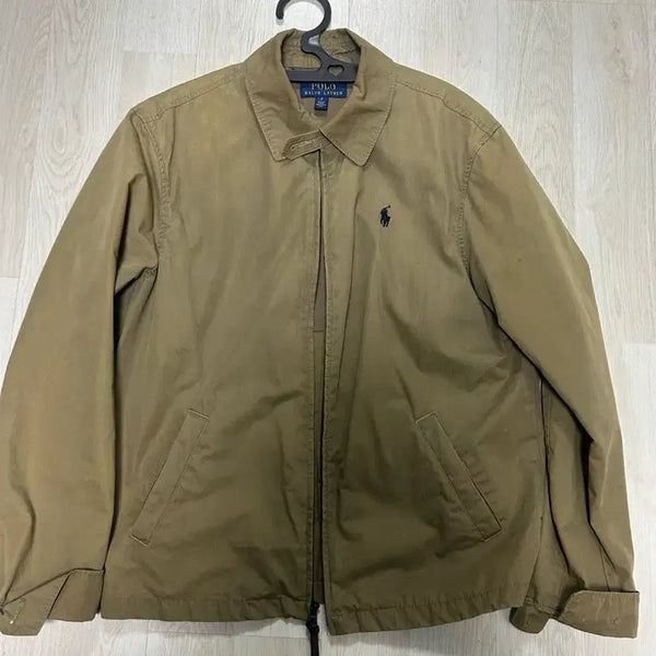 [BUNJANG] Polo Ralph Lauren Khaki Blouson Jacket / 폴로 랄프로렌 카키색 블루종 자켓
