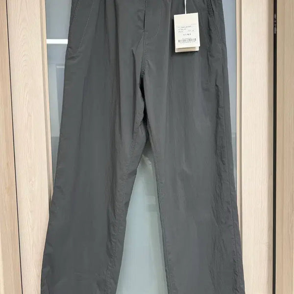 [BUNJANG] Time Homme Nylon Banding Relaxed Fit Pants Khaki Grey Size 78 / 타임옴므 나일론 밴딩 릴렉스 팬츠 카키그레이 78사이즈